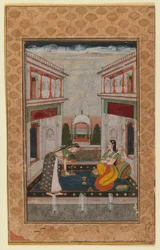 Syam Kalyan Ragini, 1740-1750 körül (átlátszatlan wc papíron)